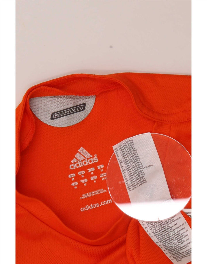 Adidas Herre Climacool T-Shirt Top Medium Orange Polyester