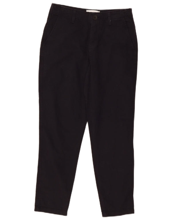 Zara Dame Slim Chino Bukser EU 36 Small W26 L27 Marineblå Bomuld