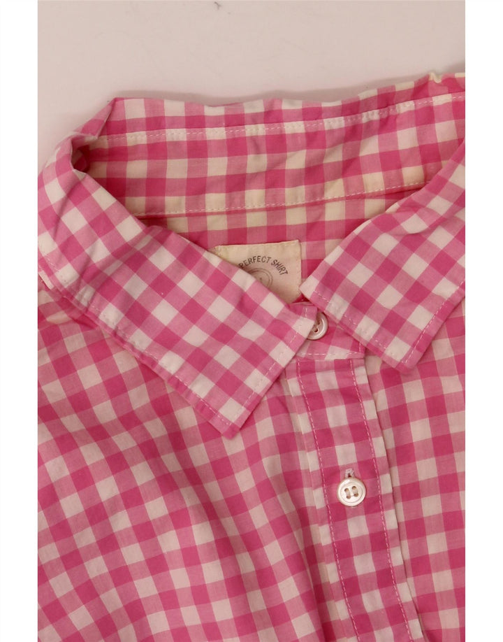 J. CREW Dameskjorte UK 14 Medium Pink Gingham