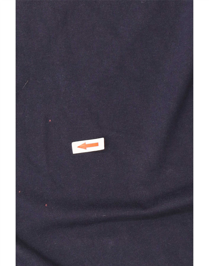 Kappa Herre Grafisk T-Shirt Top Stor Marineblå