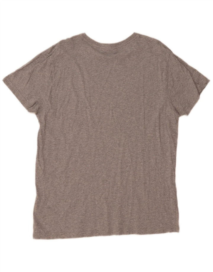Gant Grafisk T-shirt top til mænd, stor grå bomuld