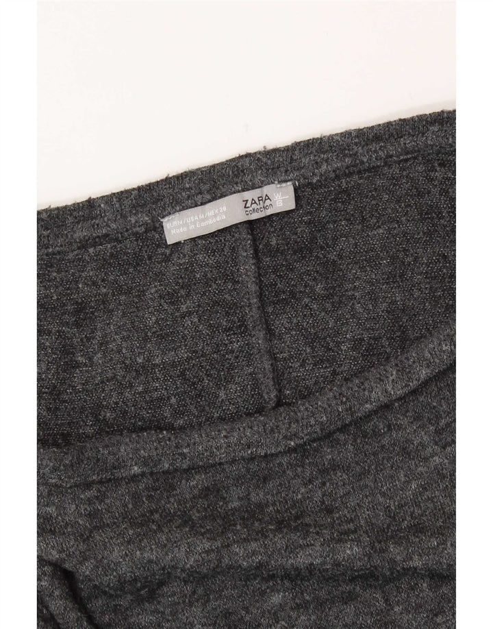 Zara Dametop Langærmet UK 12 Medium Grey Flecked