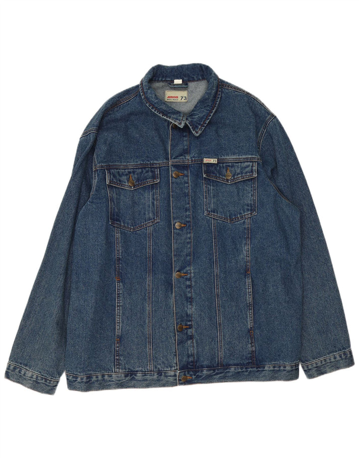 Jeaxxs Herre Denimjakke IT 60/62 5XL Blå Bomuld
