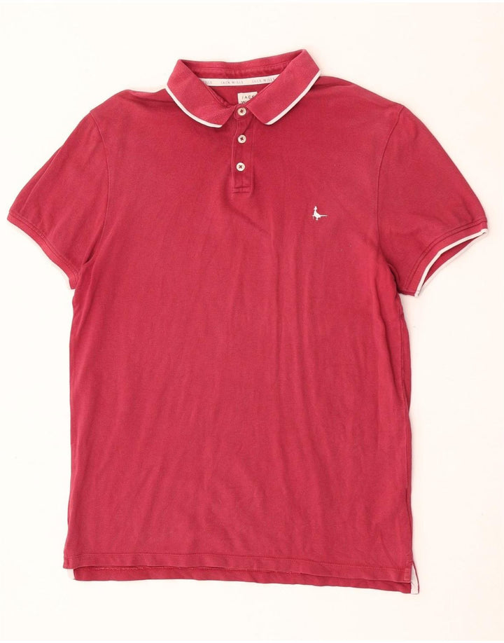 Jack Wills Herre poloshirt Stor Bourgogne bomuld