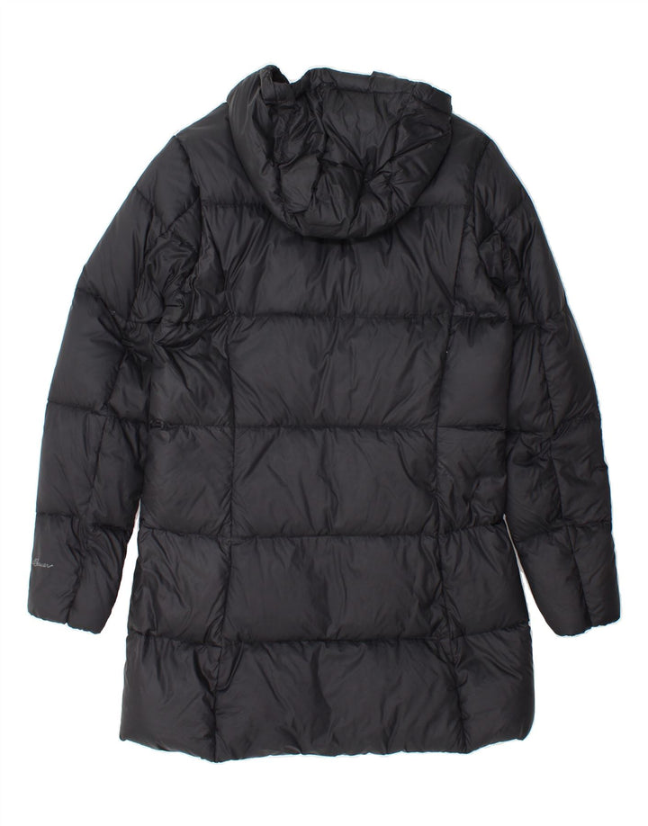EDDIE BAUER Womens Hooded Padded Coat UK 10 Small Black Polyester Vintage Eddie Bauer and Second-Hand Eddie Bauer from Messina Hembry 