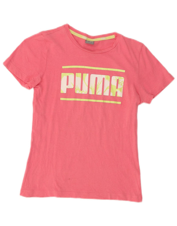 Puma Girls Grafisk T-Shirt Top 11-12 År Pink