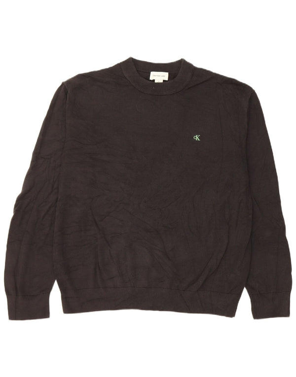 Calvin Klein Jeans Herre Crew Neck Jumper Sweater Medium Black