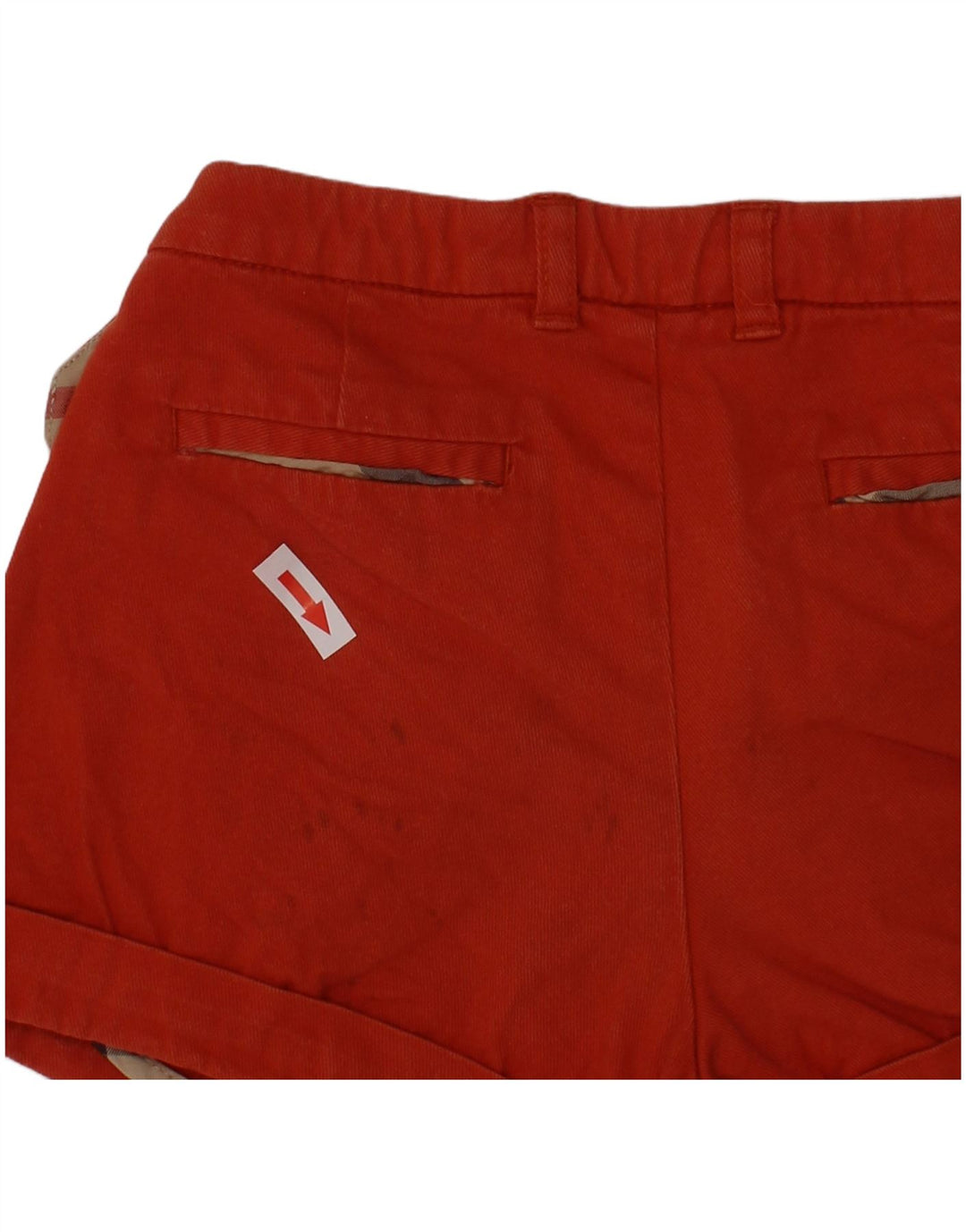 Burberry Girls Chino Shorts 5-6 år W22 Rød Bomuld Classic