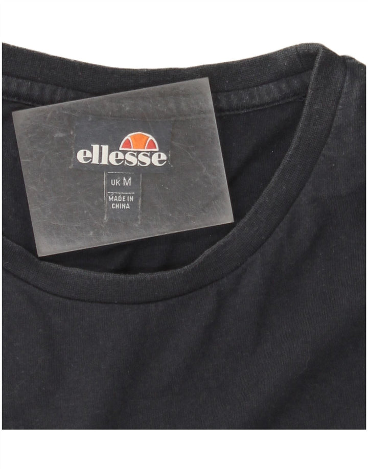 ELLESSE Grafisk T-shirt til mænd, medium marineblå stribet