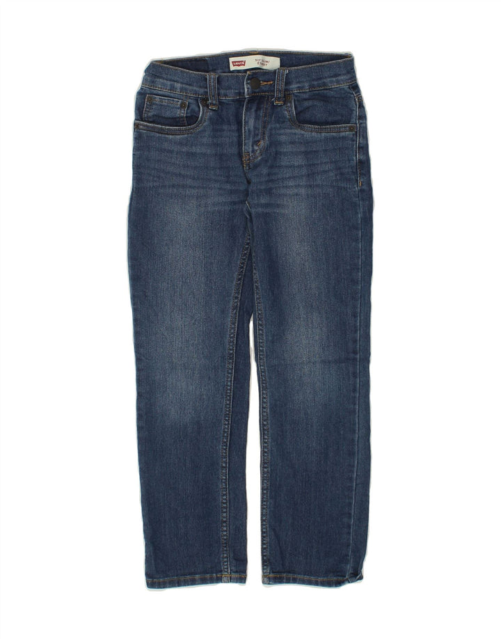 LEVI'S Boys 511 Slim Jeans 7-8 Years W24 L22 Navy Blue Cotton Vintage Levi's and Second-Hand Levi's from Messina Hembry 