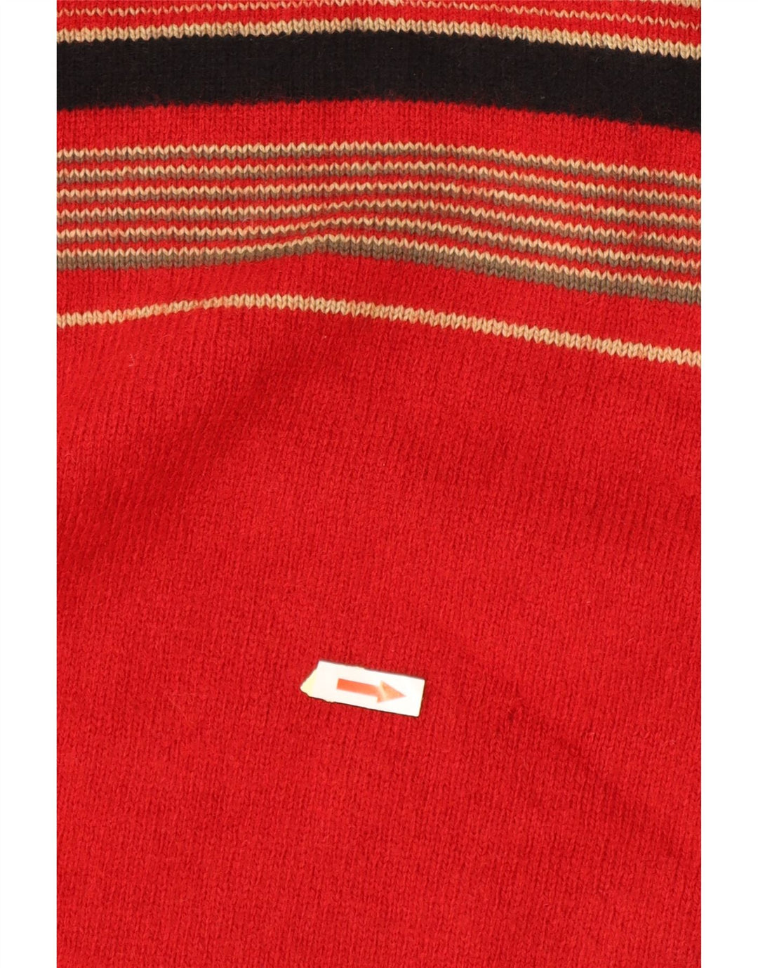 PAUL SMITH Herre sweater med rund hals XL rødstribet uld