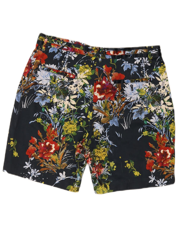 Zara Herre Hawaii Chino Shorts EU 42 Large W32 Multicolored Floral