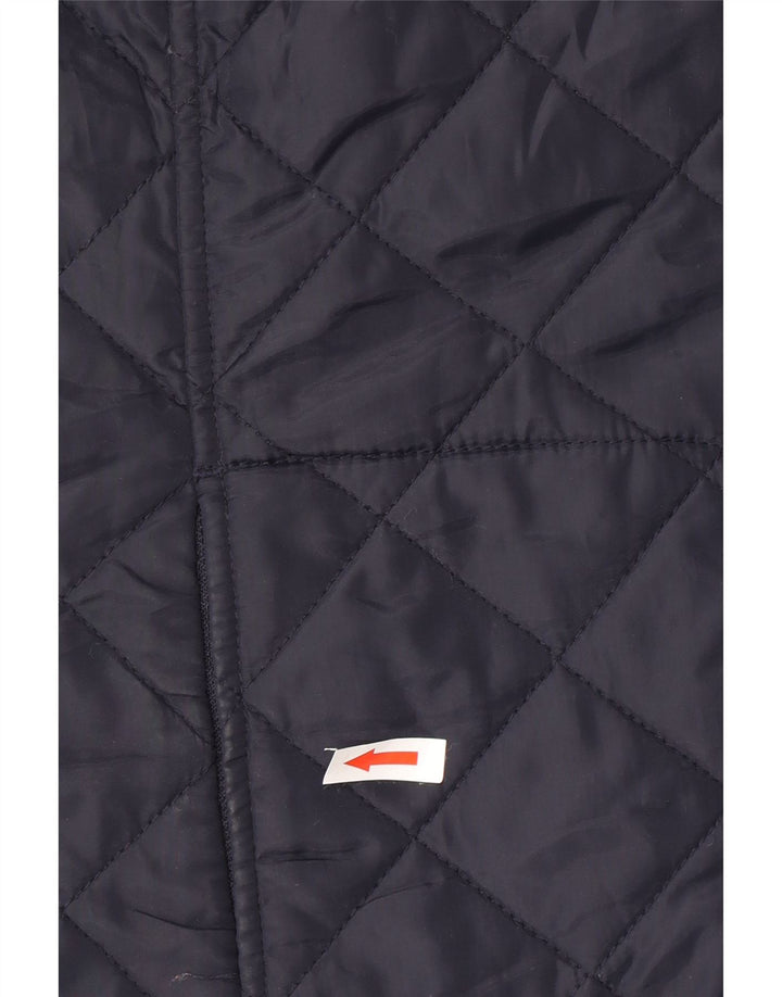 Joules Quiltet jakke til kvinder UK 18 XL Navy Blue Polyester
