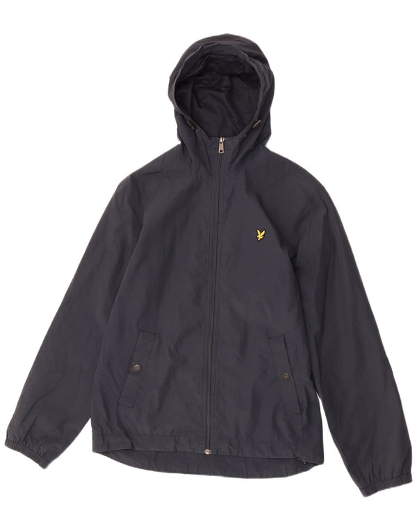 Lyle & Scott Regnjakke med hætte til mænd UK 38 Medium Navy Blue
