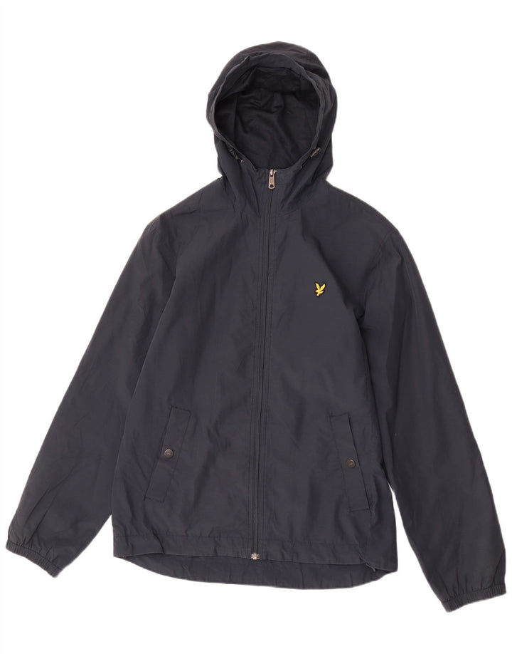 Lyle & Scott Regnjakke med hætte til mænd UK 38 Medium Navy Blue