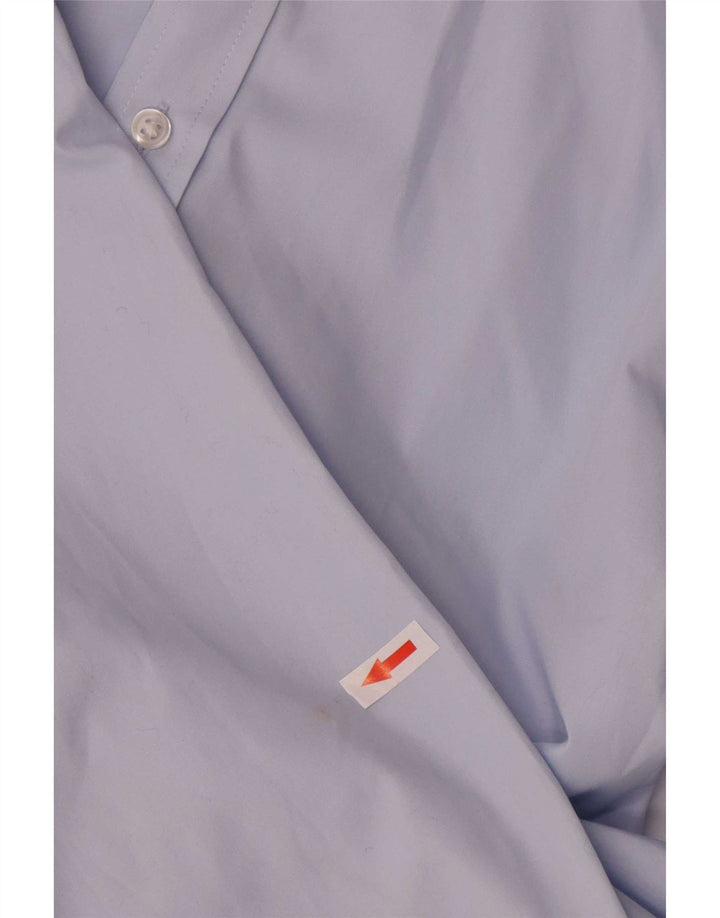 Marks & Spencer Herre Slim Shirt UK 39/40 15 1/2 Medium Blue Polyester