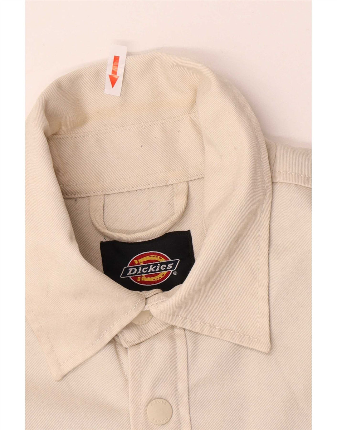 Dickies Herre Denim Sherpa Jacket UK 36 Small Beige Polyester