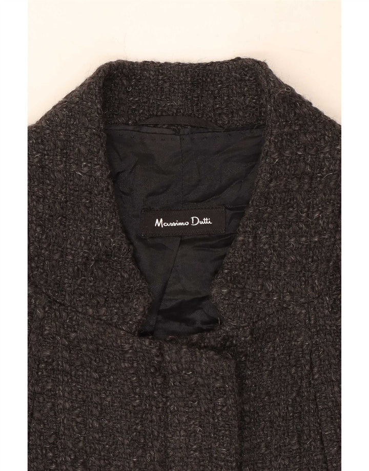 Massimo Dutti Dame Blazer Jakke EU 40 Medium Grå Uld