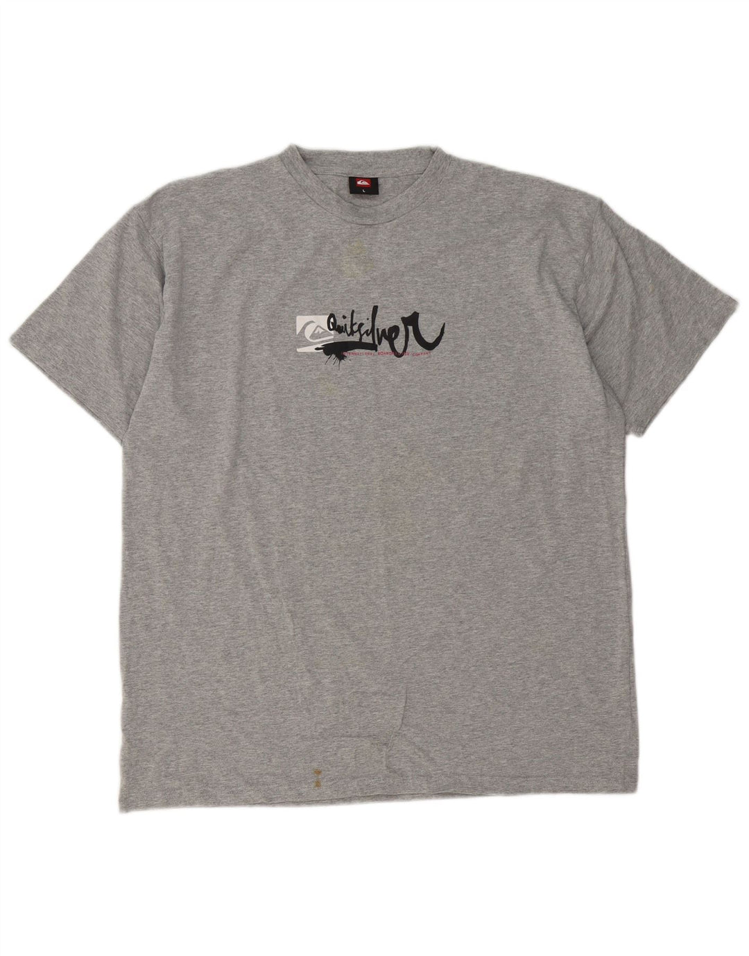 Quiksilver Herre Grafisk T-Shirt Top Stor Grå