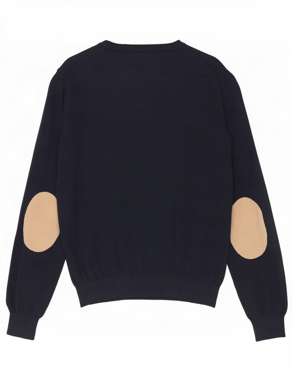 Sun68 Herre Crew Neck Jumper Sweater Medium Navy Blue Bomuld