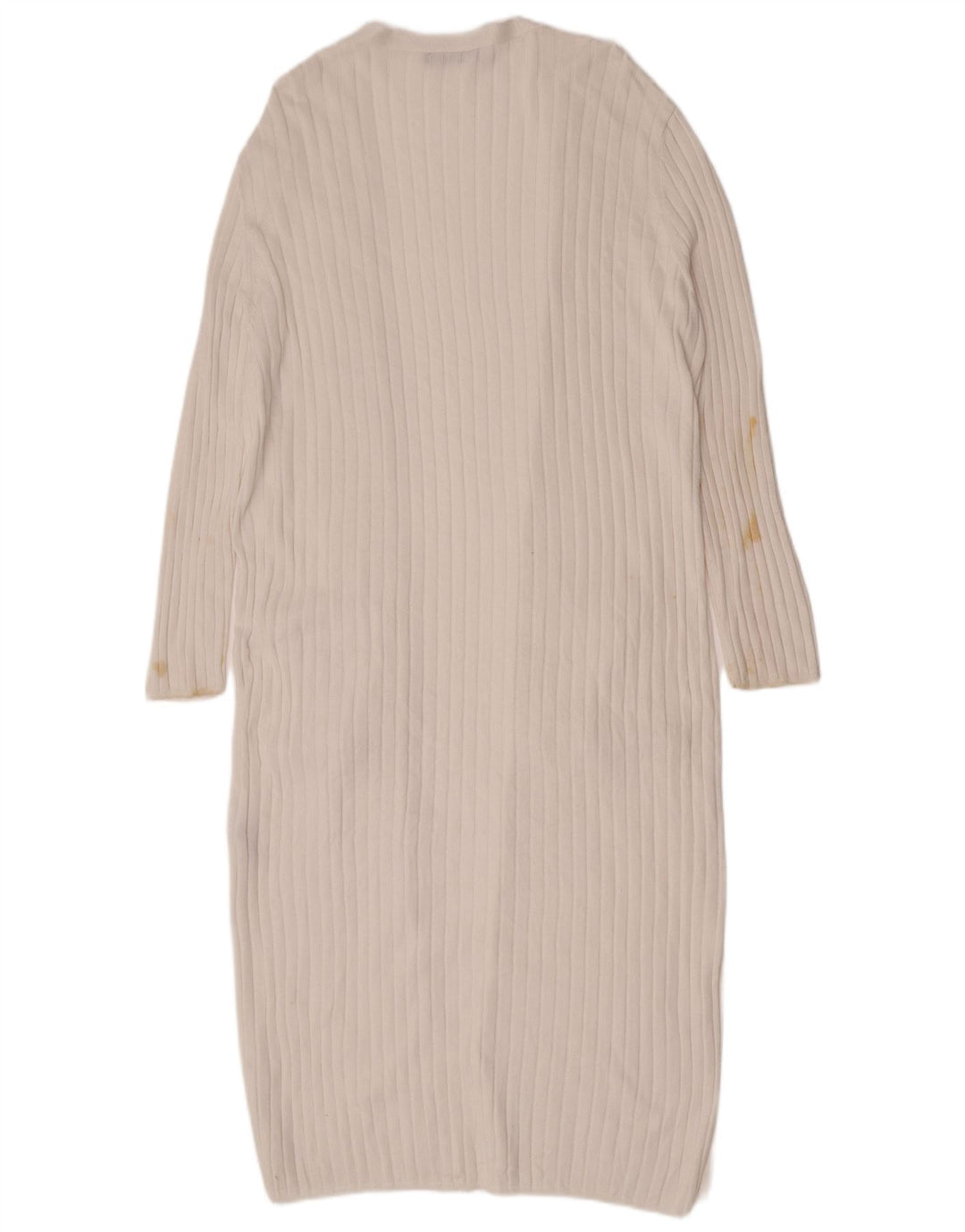 Marks & Spencer Dame Longline Åben Cardigan Sweater UK 16 Large Off White