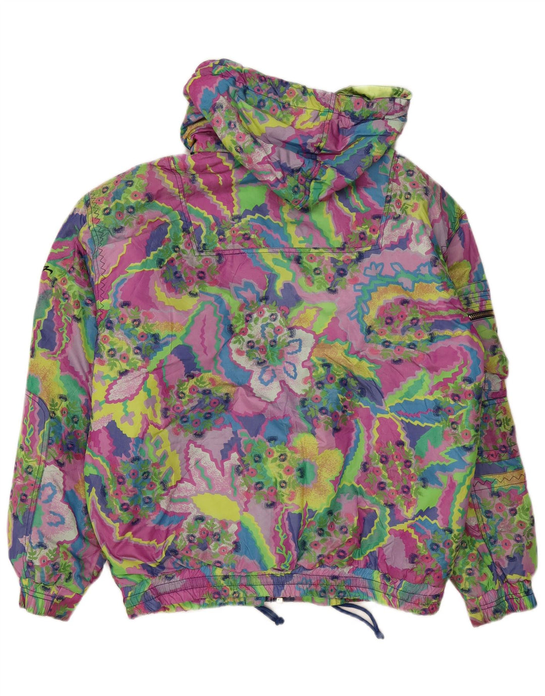 Silvy Dame Hætte Oversized Skijakke EU 40 Medium Multicolored Floral
