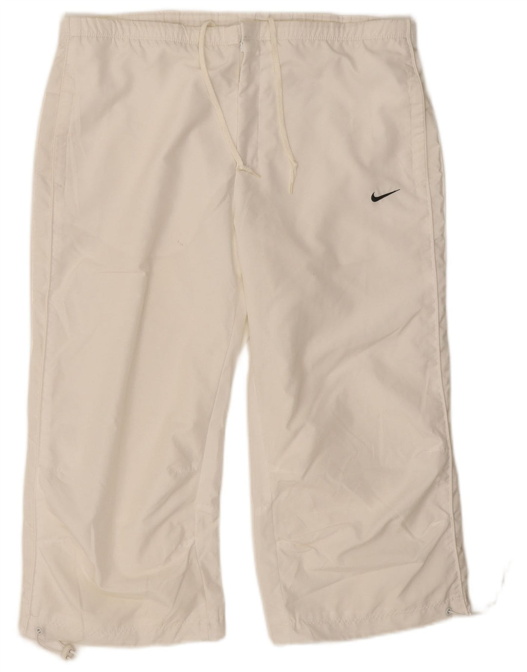 Nike Capri træningsdragtbukser til kvinder UK 14/16 Large White Polyester