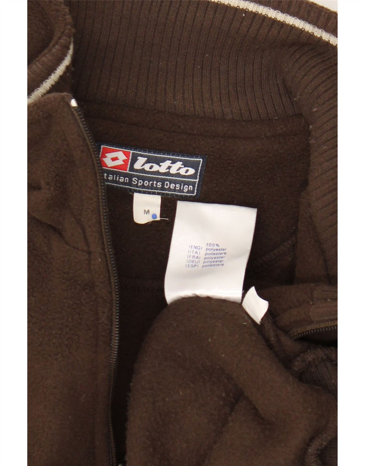 Lotto Herre lynlås hals fleece jumper medium brun polyester