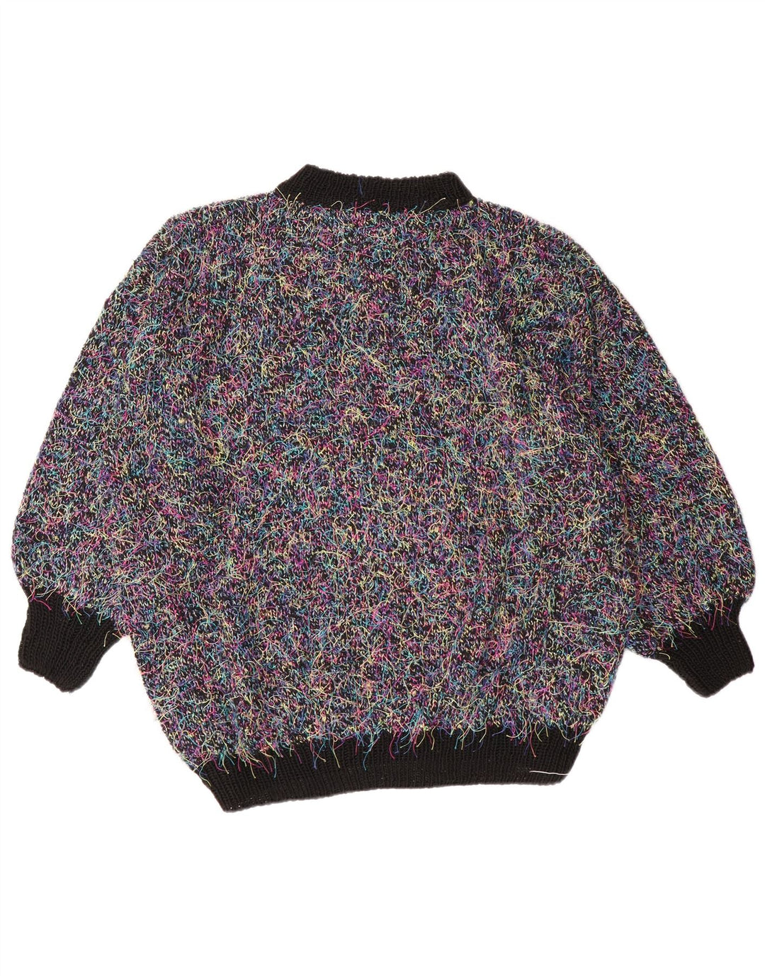 Vintage Dame Oversized Turtle Neck Jumper Sweater UK 18 XL Flerfarvet