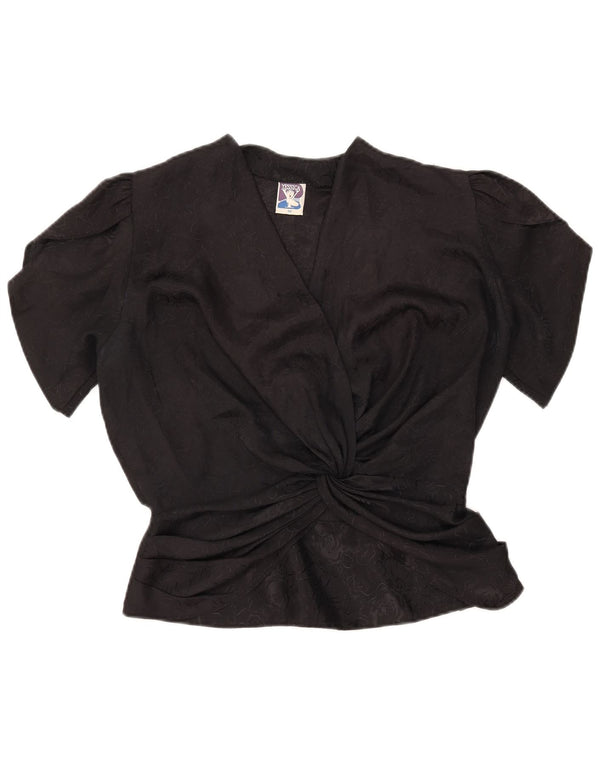 Yessica Dame bluse Top EU 38 Medium Black Floral Polyester