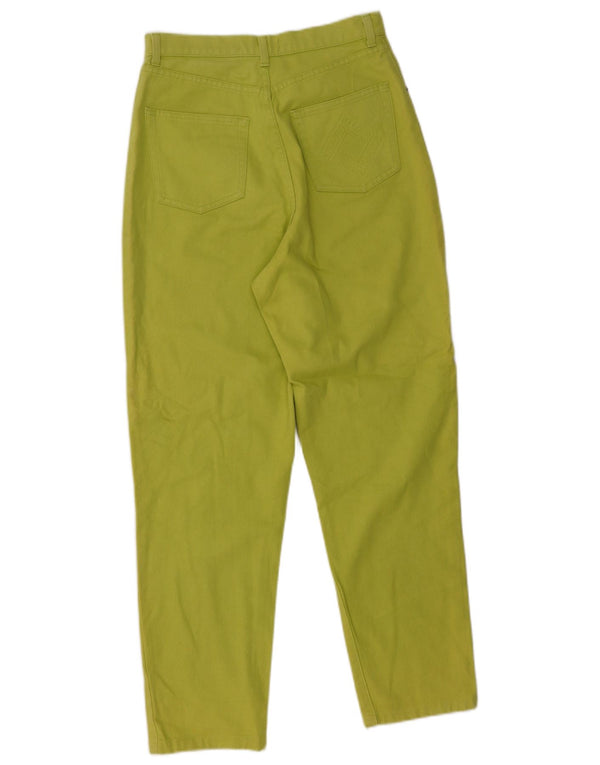 Jaeger Kvinder Højtaljede tilspidsede Jeans UK 10 Small W26 L38 Grøn Bomuld