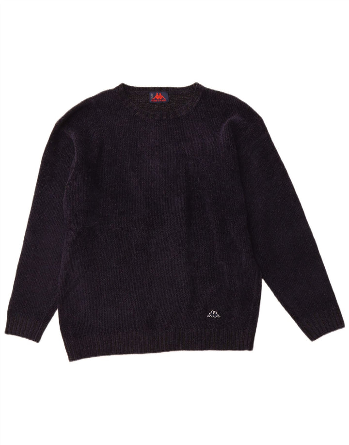 KAPPA Herre rund hals sweater stor marineblå akryl