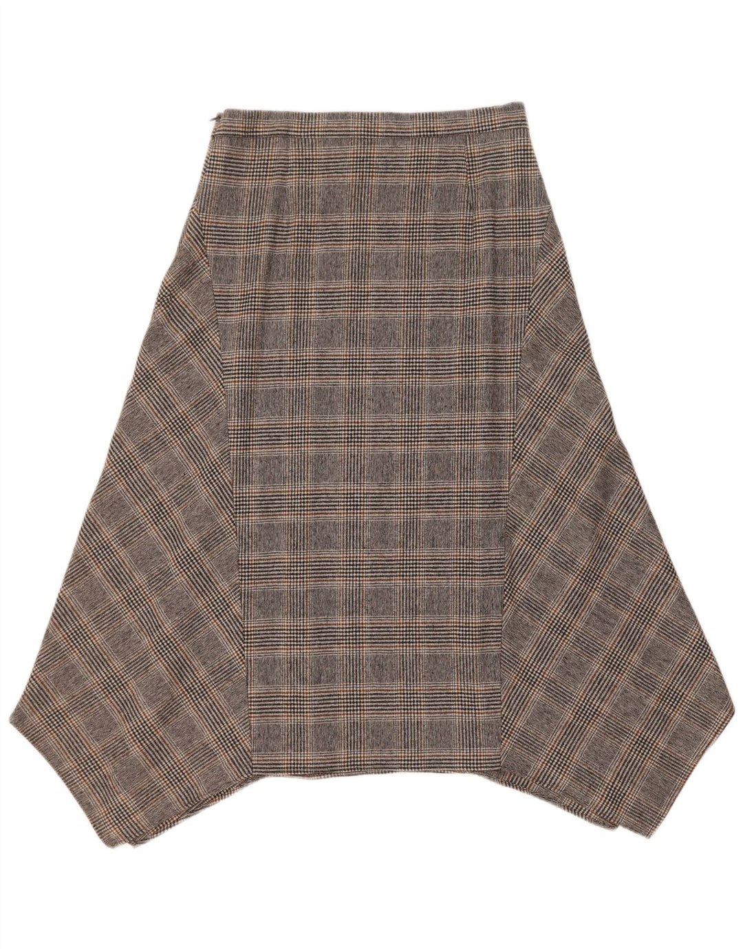 Massimo Dutti Dame asymmetrisk nederdel EU 40 Medium W30 Grå ternet uld