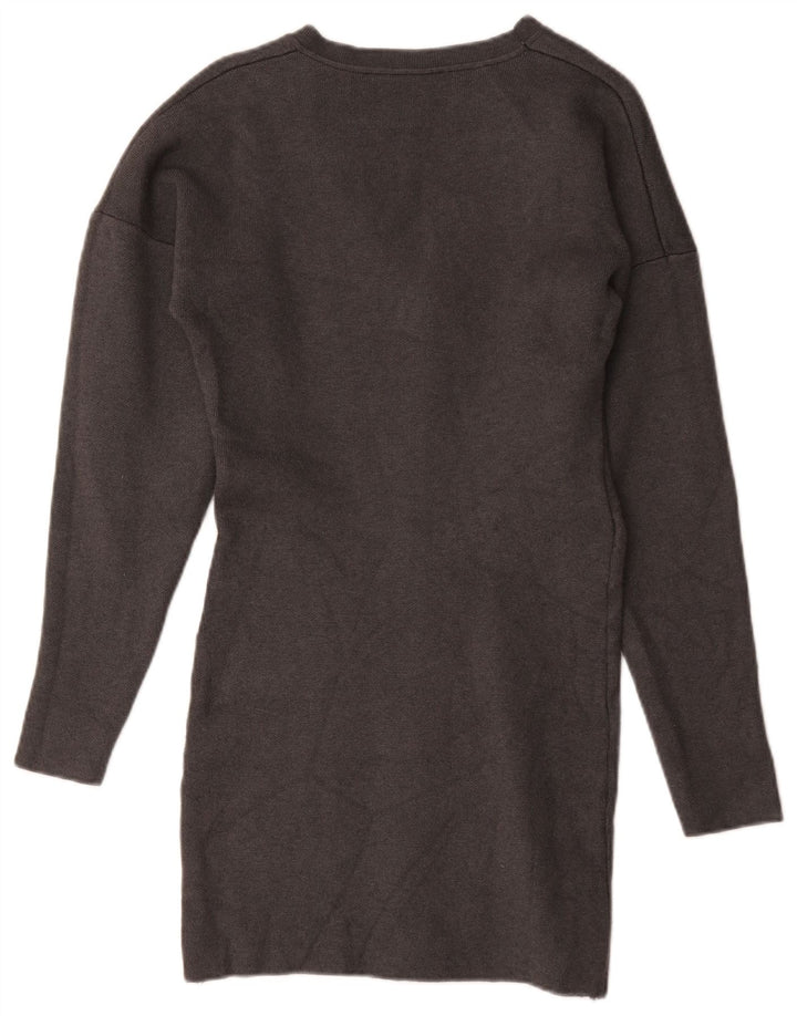 Zara Dame Jumper Dress UK 14 Large Grå