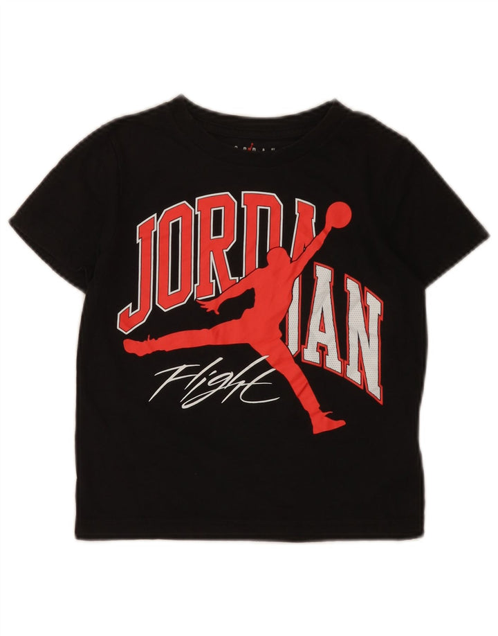 Jordan Boys Grafisk T-Shirt Top 5-6 år Medium Sort Bomuld