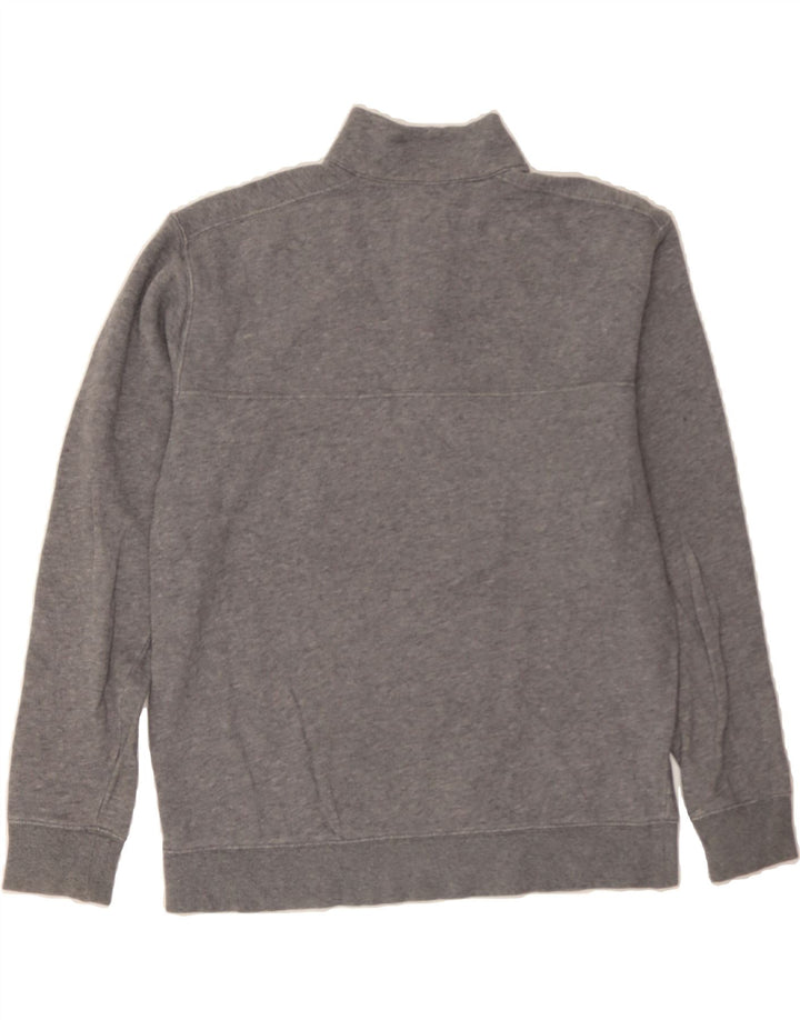 COLUMBIA Mens Zip Neck Sweatshirt Jumper Small Grey Vintage Columbia and Second-Hand Columbia from Messina Hembry 