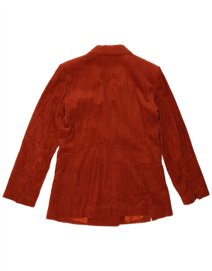 Sisley Dame Corduroy Blazer Jacket UK 12 Medium Brown