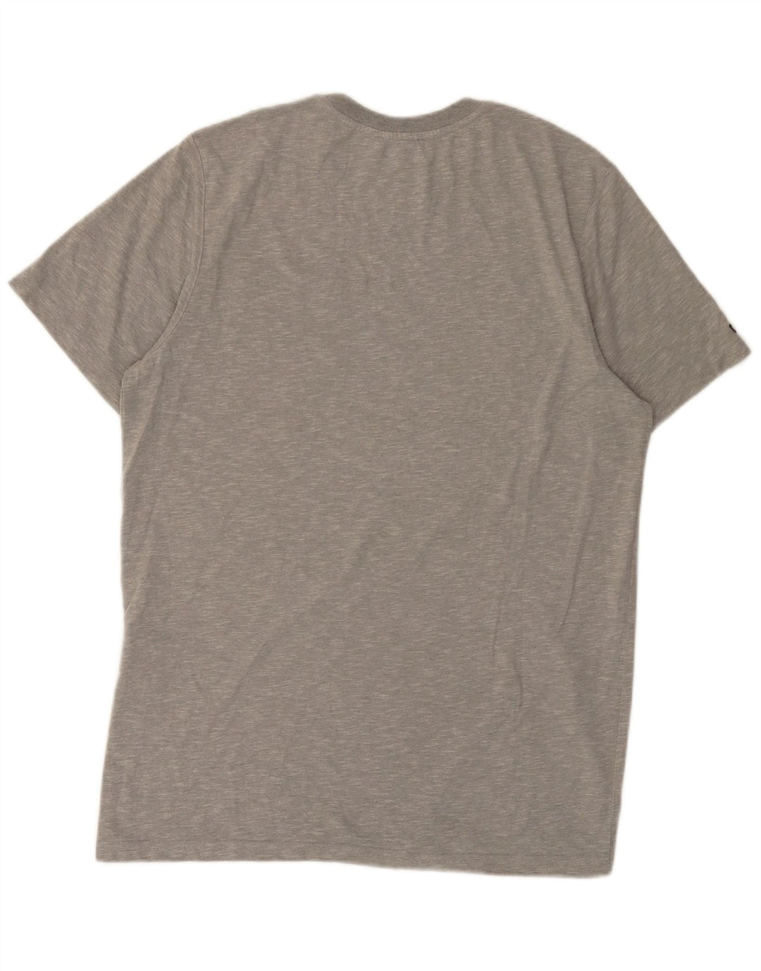 Superdry T-shirt top til mænd, stor grå flækket bomuld
