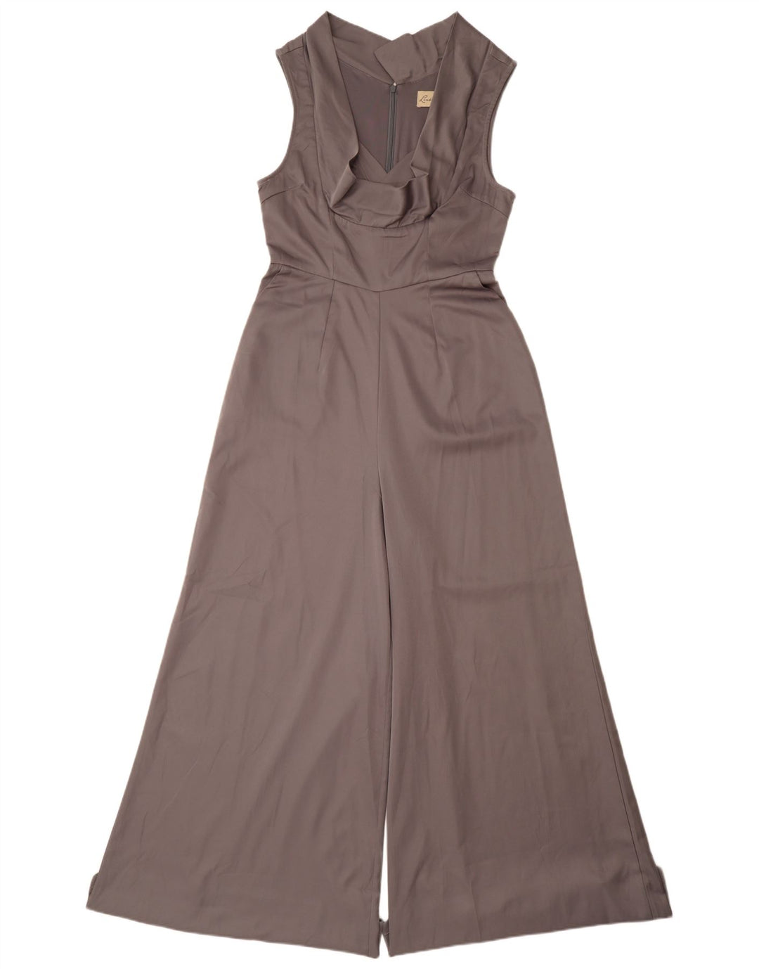LINDY BOP Dame ærmeløs Jumpsuit UK 10 Lille grå polyester