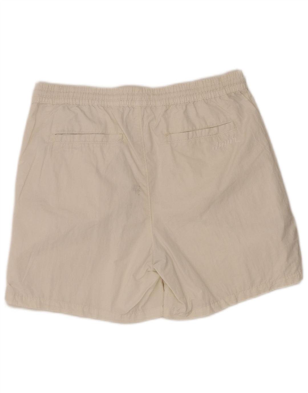 ZARA Herre Cargo Shorts Large W32 Hvid Bomuld
