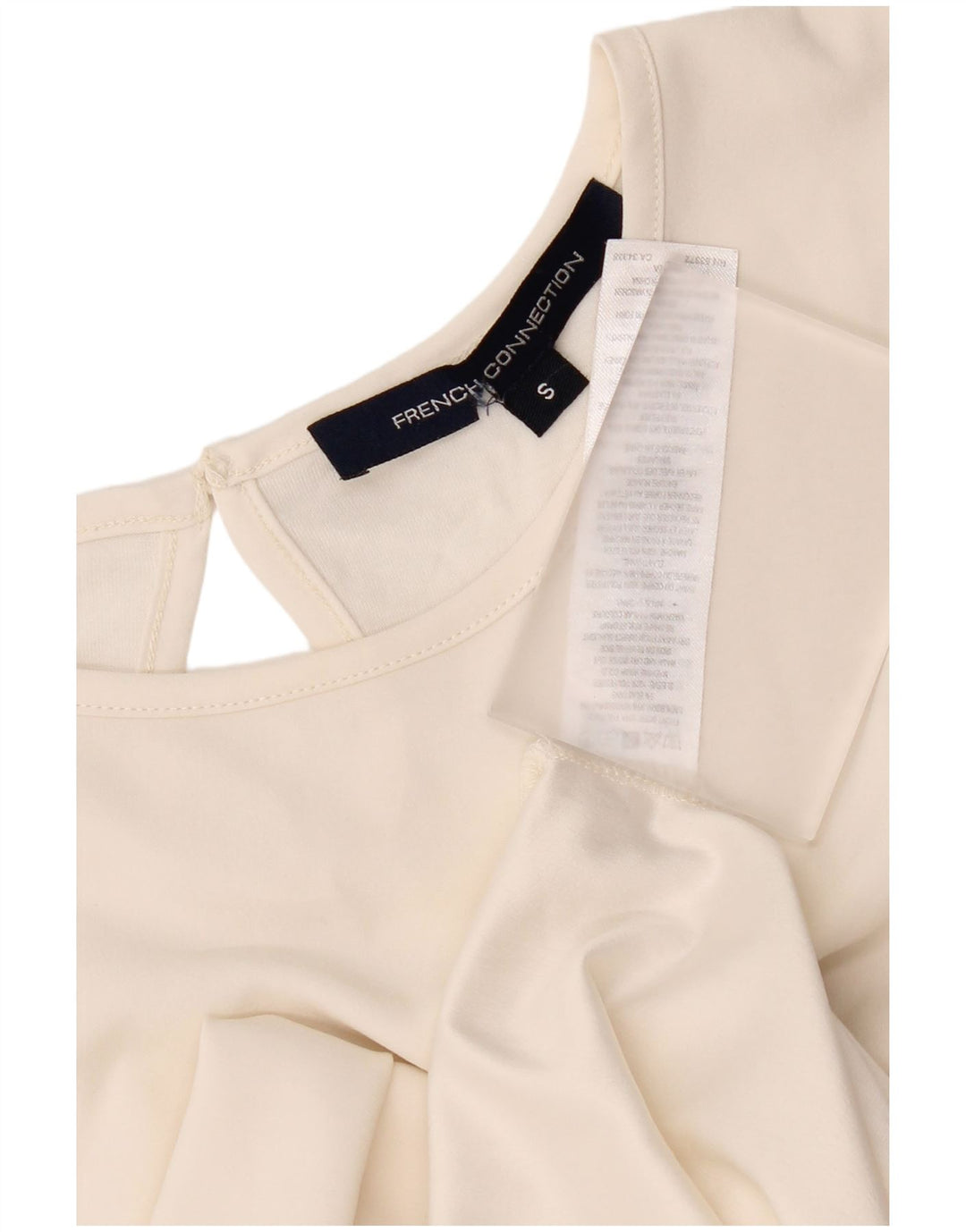 French Connection Damebluse Top UK 10 Small White Polyester