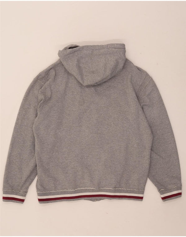 Kappa Hættetrøje med lynlås til mænd 2XL Grå Flecked Bomuld
