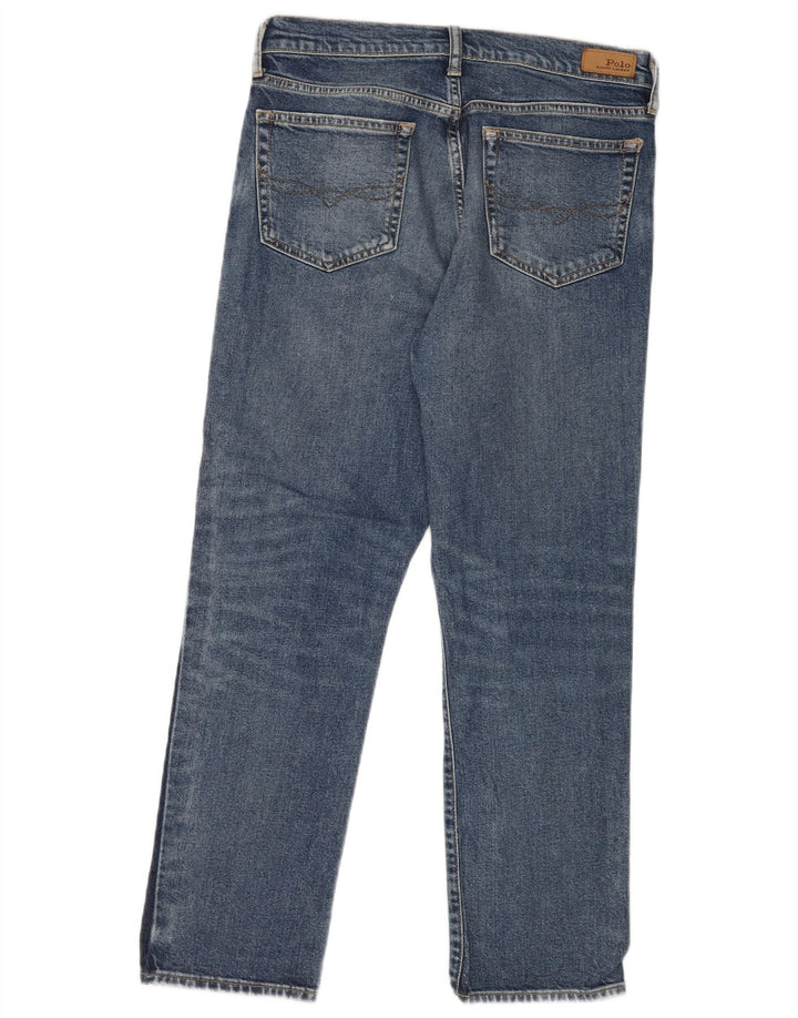 Polo Ralph Lauren Dame Straight Jeans W30 L27 Blå Bomuld