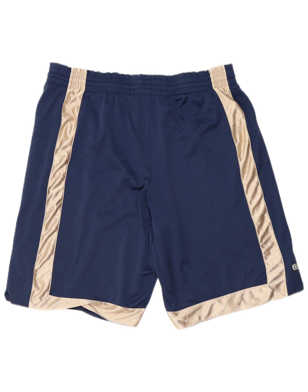 Nike Herre Dri Fit Sportshorts Large Navy Blue Colourblock