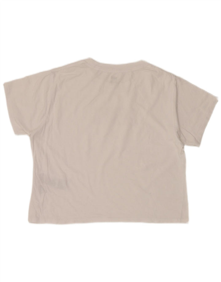Levi's Dame Oversized grafisk T-shirt Top UK 10 Lille hvid bomuld