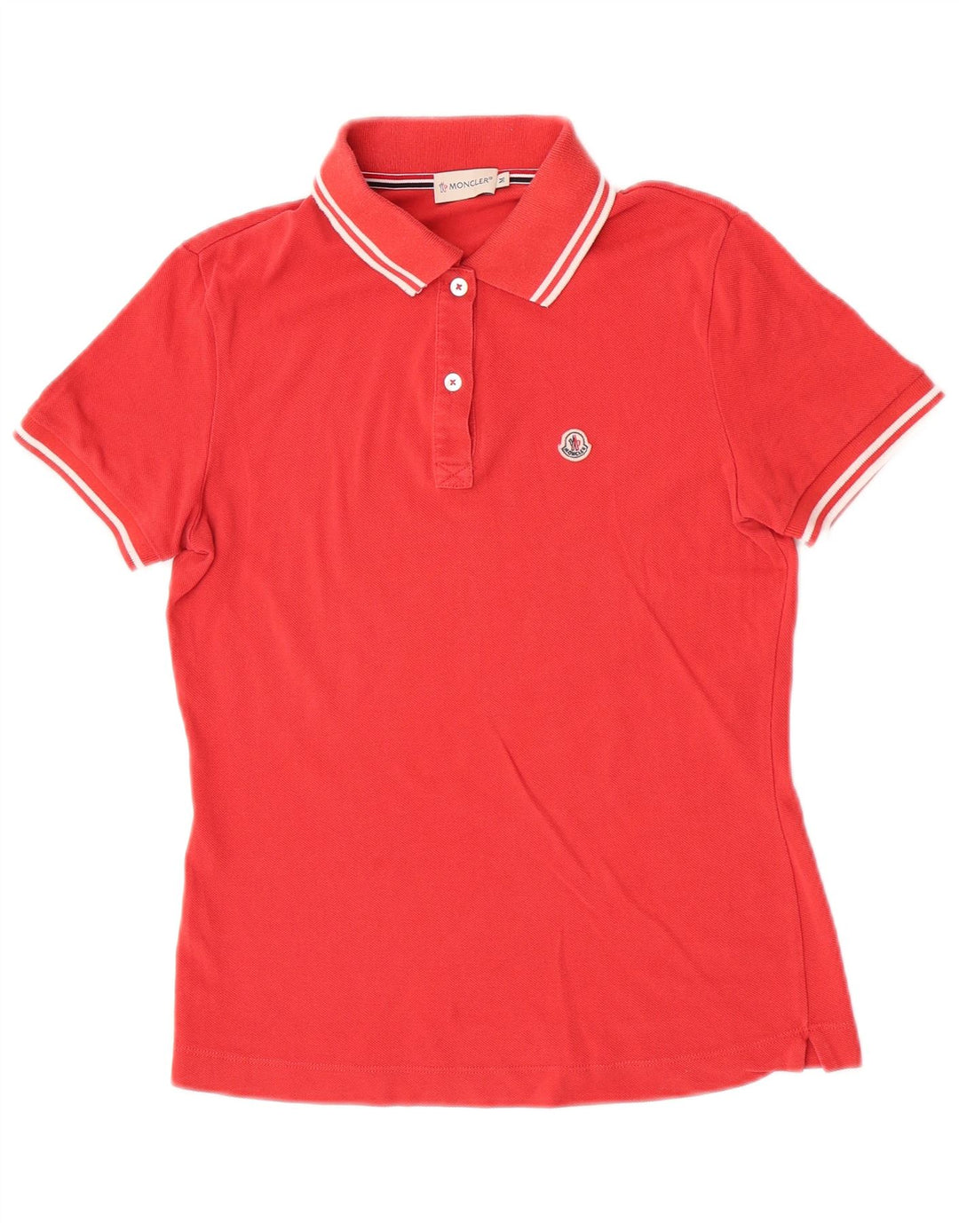 Moncler Dame Polo Shirt Medium Rød