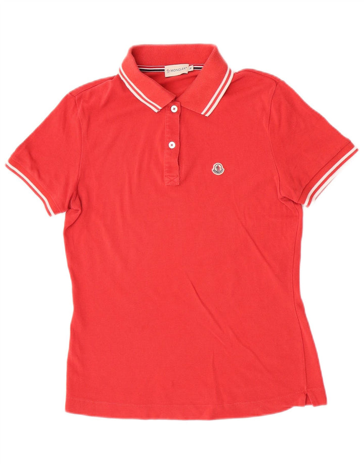 Moncler Dame Polo Shirt Medium Rød