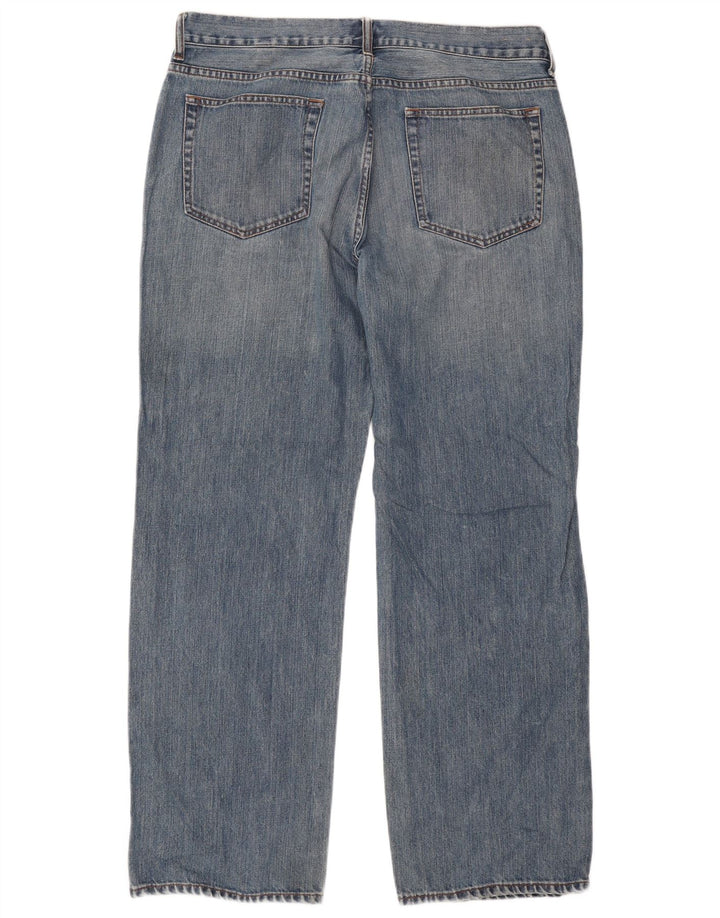 J. Crew Herre Relaxed Fit Straight Jeans W36 L32 Blå Bomuld
