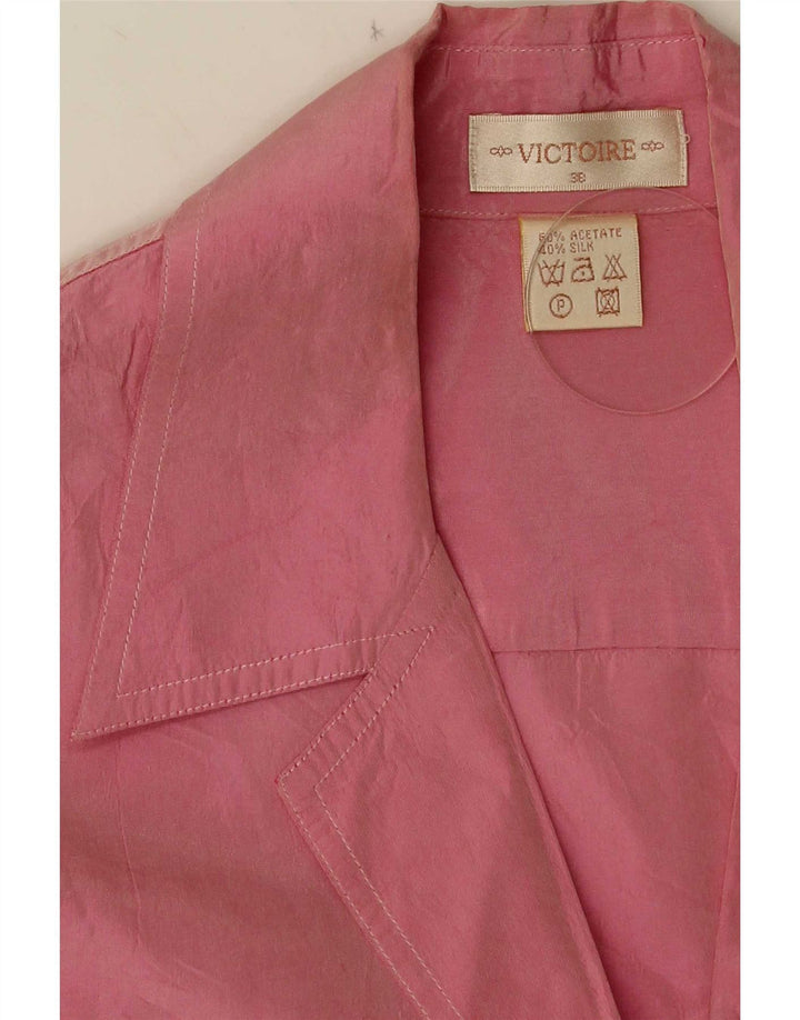 Vintage dameskjorte bluse EU 38 Medium Pink Acetate