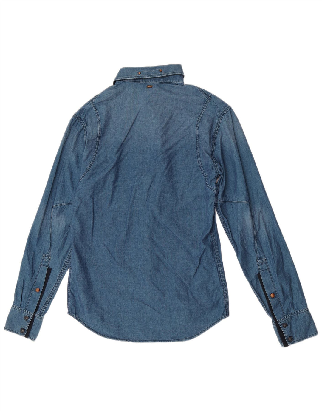 G-Star herreskjorte lille blå bomuld